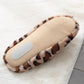 Women Autumn Winter Indoor Slippers Warm Plush Home Leopard Print Slipper Female Household Flat Floor Soft Slient Slippers for Bedroom