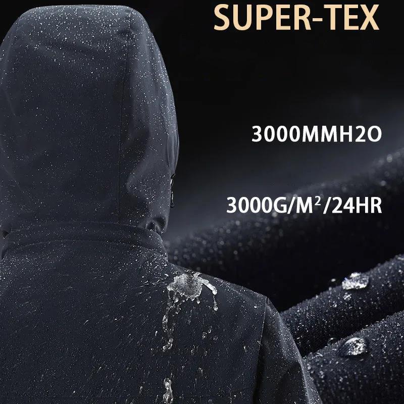 Women's Detachable Storm Jacket Autumn Winter Heavy Hiking Jacket Skiing Jacket Sport Coat Waterproof Jackets Couple Clothes