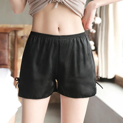 WTEMPO Pajama Pants Lace Sleepwear Women Shorts Lace Thin Safety Home Outside Anti-exhaust Leggings Shorts