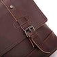 Business Briefcase Men Retro PU Leather Flip Cover Handbag Shoulder Diagonal Computer Bag
