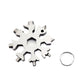 Portable 18 In 1 Mini Snowflake Multi Pocket Tool Spanner Hex Wrench Multipurpose Camp Survive Outdoor Hike Key Ring Key Chain