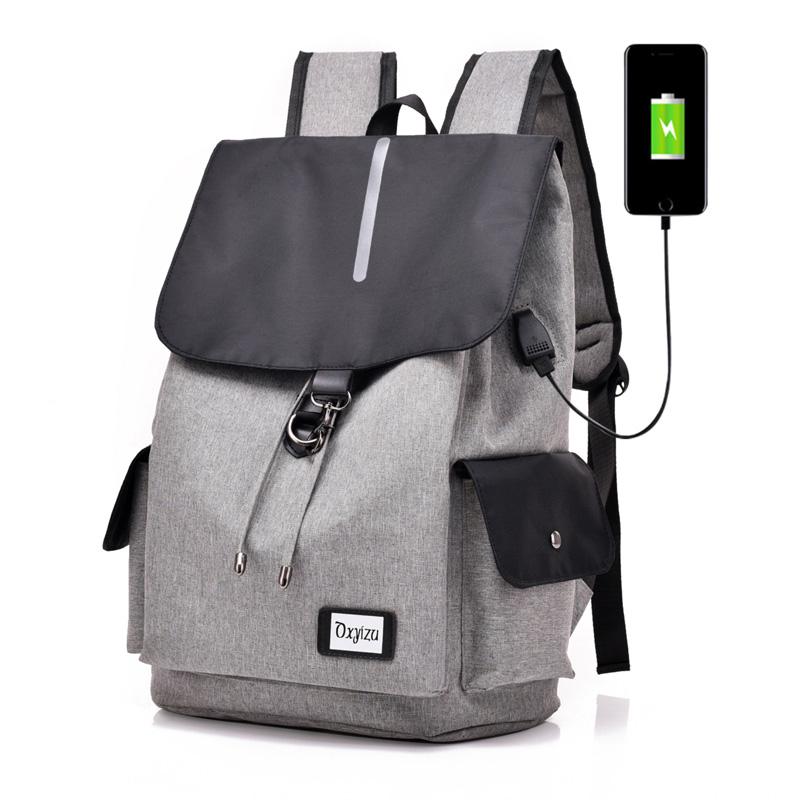 Mens Backpack Backpack School Bags School Backpack Work Travel USB Shoulder Bag Teenager Backpack