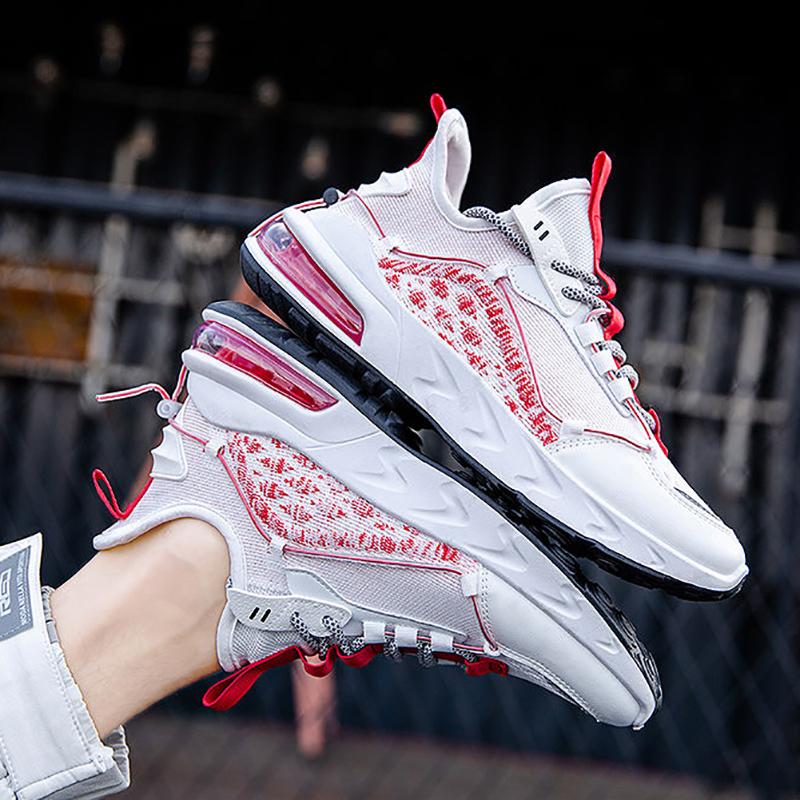 Summer Men's Air Cushion Running Shoes Korean Style Trendy All-match Shoes Breathable Sports Casual Shoes