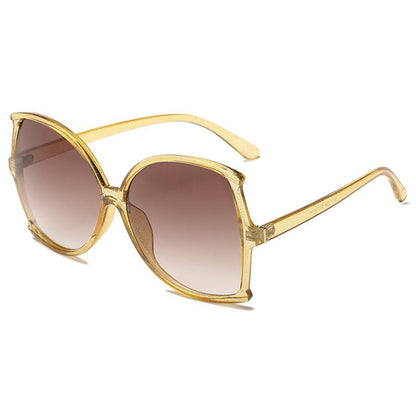 WTEMPO Retro Fishtail Sunglasses Ladies Street Shooting Face Artifact Sequins