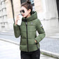 Winter Women's Cotton-padded Jacket Short Korean Style Slim Down Padded Jacket Plus Size Jacket