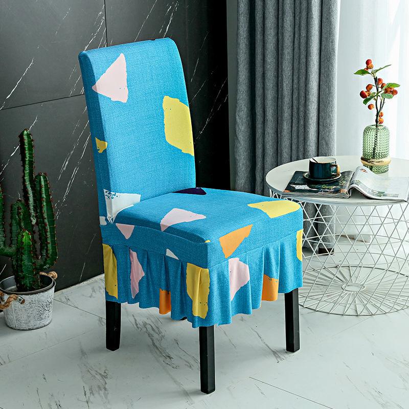 2/4/6Pcs  Stretchable Dining Chair Cover Spandex Elastic Pastoral Modern Slipcovers Furniture Cover for Kitchen Wedding