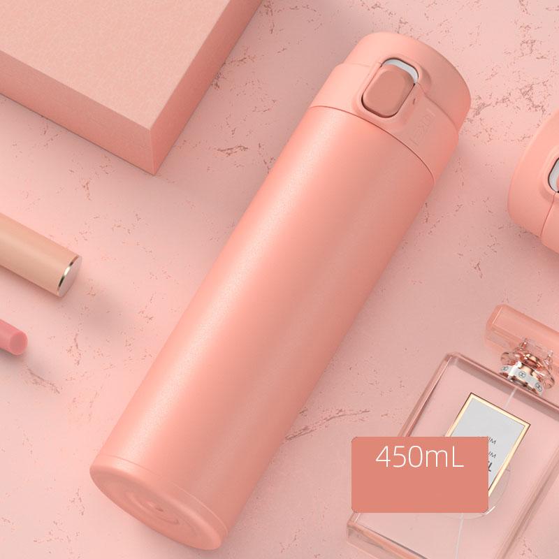 Thermos Cup 304 Stainless Steel Vacuum Flask Female Student Children Pot Portable Outdoor Large Capacity Water Cup Milk Cup