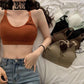 Sexy Sports Bra Top For Fitness Women Push Up Cross Straps Workout Bra For Women Gym Running Jogging