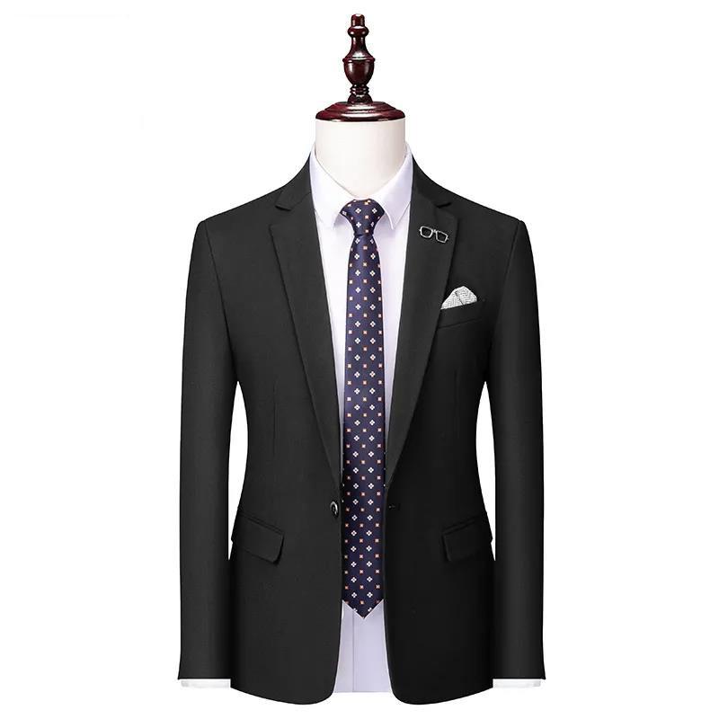 Men's Suit Jacket Spring and Autumn Slim Fit Suit Jacket Wedding Dress