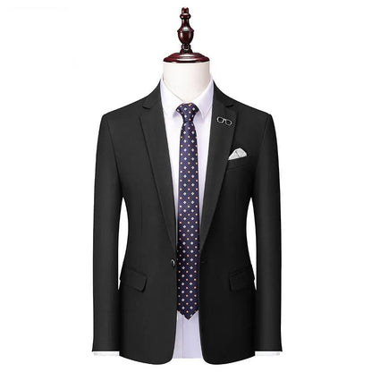 Men's Suit Jacket Spring and Autumn Slim Fit Suit Jacket Wedding Dress