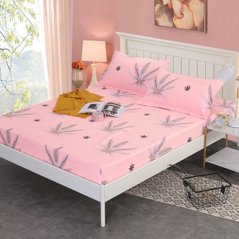 Modern Minimalist Brushed Mattress Protector Dustproof Non-slip Mattress Cover Single Piece Double Bedroom Bedding