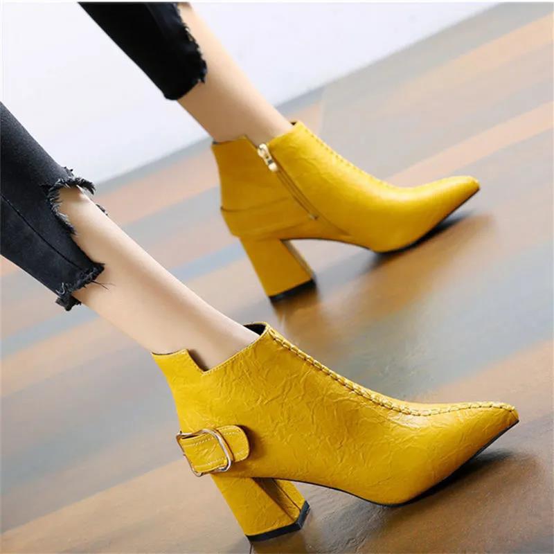High Stiletto Heels Elastic Boots Women Sexy Pointy Toe  Shoes Boots Stretch Fabric Shoes
