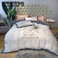 Bedroom bedding set summer ice silk bed four sets of European silk comfortable can sleep naked