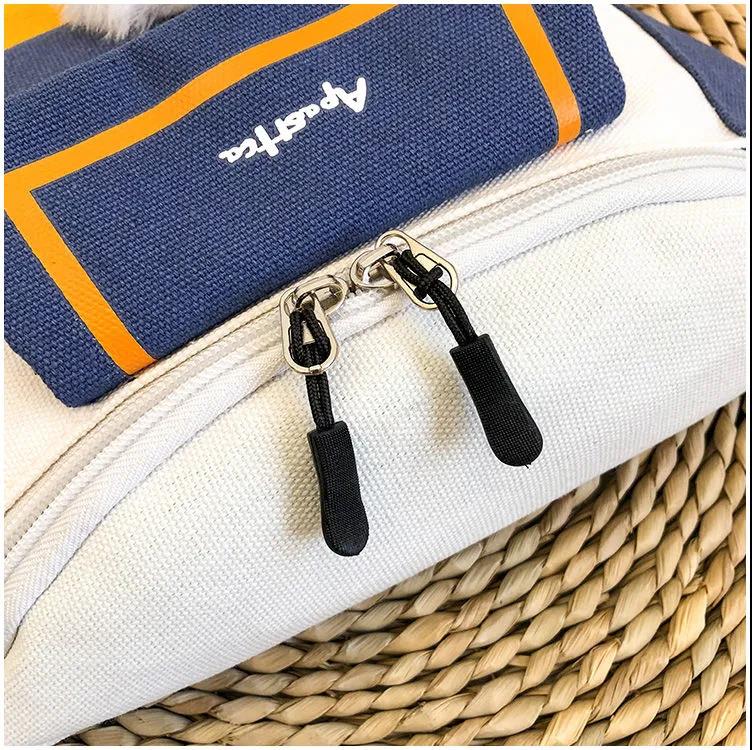 Canvas Bag Women's Casual Simple Solid Color Shoulder Bag Korean Version of Nylon Cloth Cute All-match Messenger Bag