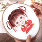 Cartoon Cross Stitch Festive Girl Handmade Simple Thread Embroidery Student Small Paintings Embroider Yourself