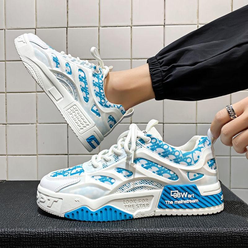 Autumn Breathable Sneakers Men's All-match Trend Casual Student Mesh Shoes Men's Korean Version of The Trendy Shoes Men's Shoes