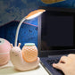 LED Cute Pen Holder Desk Lamp Eye Protection Learning Plug Dual-use Dormitory Bedside Reading and Writing Lamp Bedroom Night Light