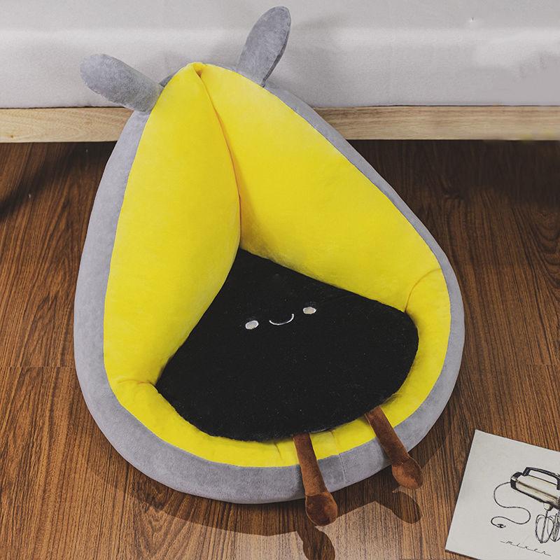 Cartoon Plush Cushion Emi-surround Cushion Tatami Futon Good Flexibility Anti-static Healthy Home Bedroom Living Room Balcony Relax Lounge Furniture