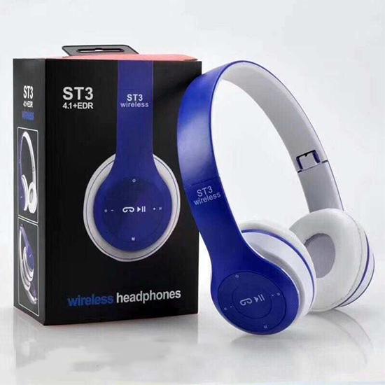 Wireless Headset Bluetooth Foldable Earphone with Mic FM Radio Strong Bass Music For Phone Pad PS4