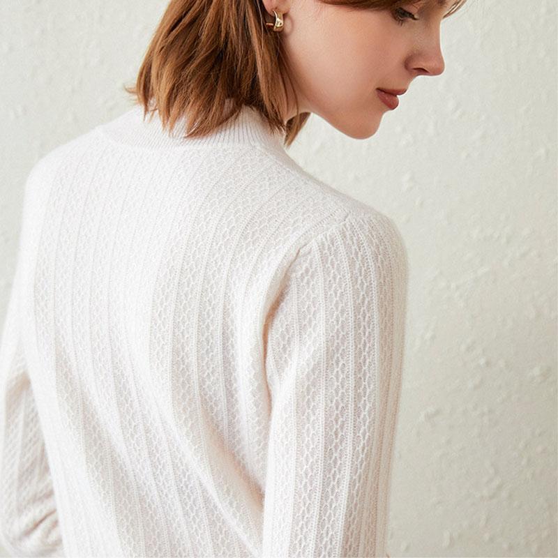 Sweater Women's Half Turtleneck Pullover Knitwear Korean Style Loose Pullover Pure Color Trending Sweater Autumn and Winter Top