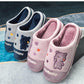 Winter Slippers Cotton Shoes Women Home Thick Fleece Warm Slippers Pink Blue Mens Plus Size Winter Slippers