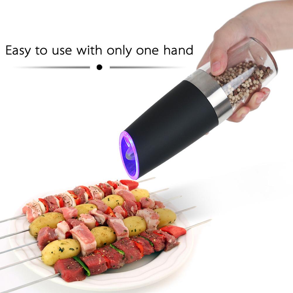 Home Use Electric Induction Stainless Steel Pepper Grinder Grinding Bottle