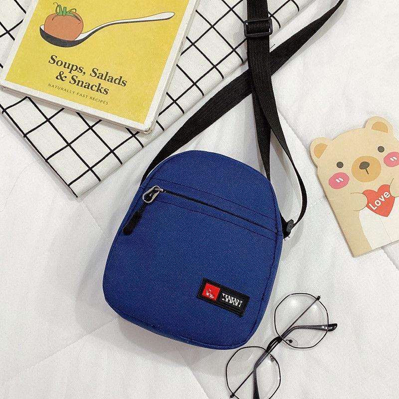 Mobile Phone Bag Small Bag Male Tide Messenger Female Bag Student Net Celebrity All-match Small Shoulder Bag Mini Canvas Bag