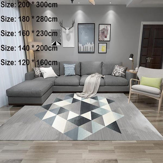 European-style carpet living room sofa coffee table blanket bedroom bedside carpet non-slip mat