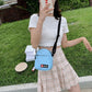 Mobile Phone Bag Small Bag Trendy Fashion Messenger Female Bag Student Net Red All-match Small Shoulder Bag Mini Canvas Bag