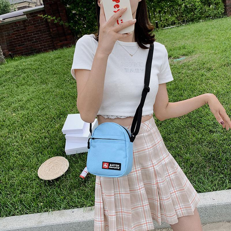 Mobile Phone Bag Small Bag Trendy Fashion Messenger Female Bag Student Net Red All-match Small Shoulder Bag Mini Canvas Bag