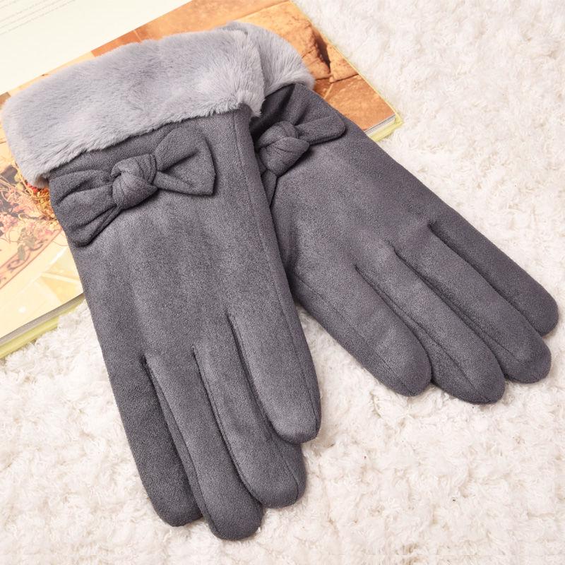 Winter Warm gloves Half-finger gloves Woman fashion gloves Plush Cotton gloves Windproof gloves