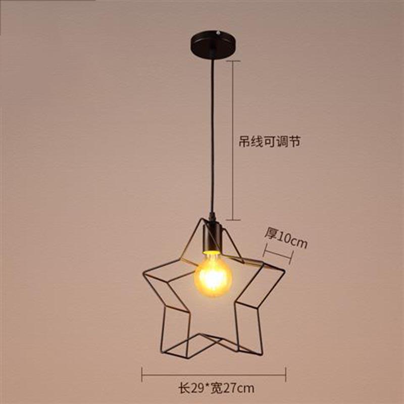 Pendant Lights Retro Industrial Style Coffee Restaurant Personality Bar Iron Art Hanging Line Lamp