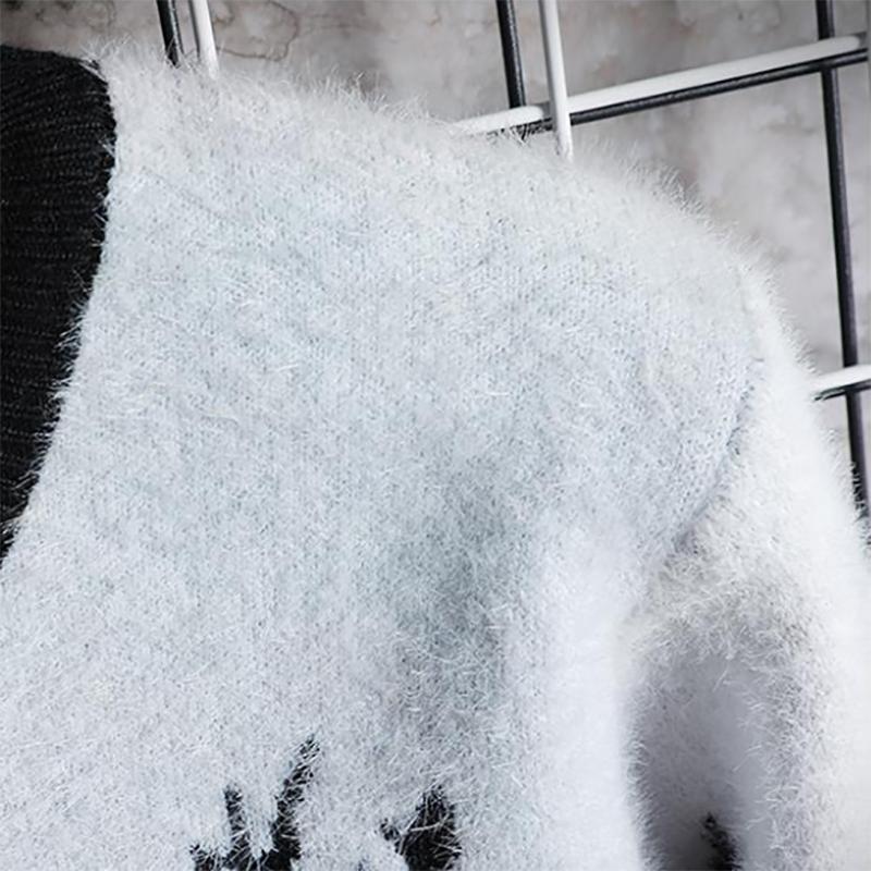 Men's Sweatshirts Trend Round Neck Sweater Casual Youth Stitching Sweater Autumn and Winter