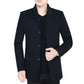 Men's Jacket Business gentleman jacket Winter Fashion Handsome Gentleman Plus Velvet Padded Jacket