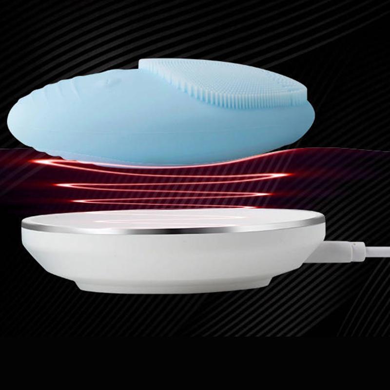 Wireless Charging Silicone Cleansing Instrument Photon Physiotherapy Beauty Silicone Pore Cleaner