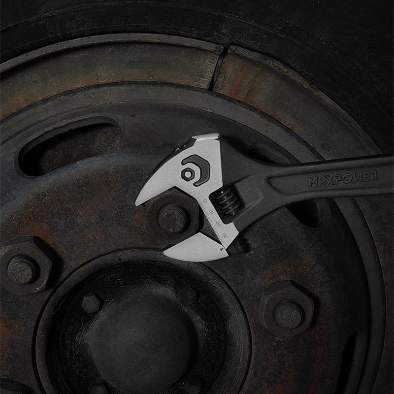 Multifunctional Adjustable Wrench Aluminum Alloy Strong Clamping Large Opening Adjustable Wrench Spanner Household Bathroom Maintenance Tool