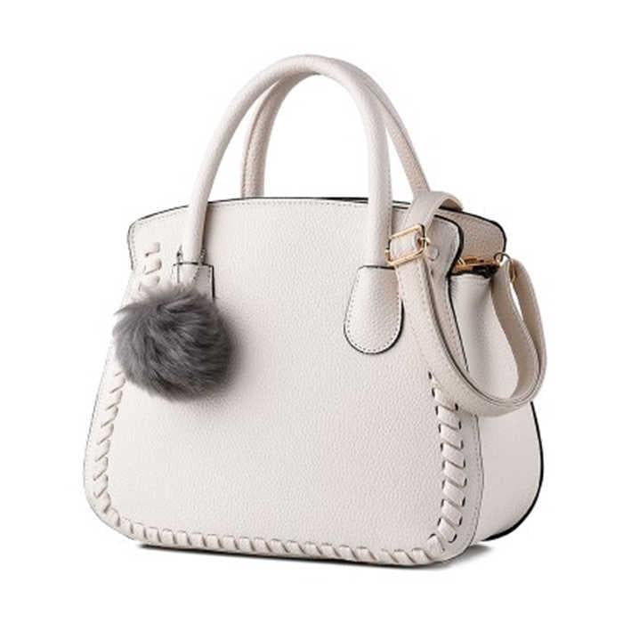 Women Hairball Pendant Handbag Lady Party Purse Casual Crossbody Messenger Shoulder Bags