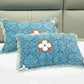 2PC Crystal Velvet Thermal Pillowcase Double Soft Skin-friendly Thermal Pillowcase