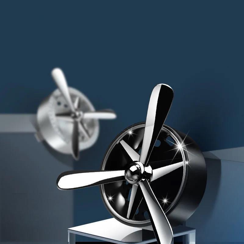 2pcs Car Air Outlet Aroma Diffuser Simulation Propeller Engine Decorative Air Conditioning Plug-in