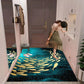 Entering Pad Easily Cleaning Entry Mat Geometric Pattern Pedal Door Hall Carpet Kitchen Floor Mats Pad 100 * 120/80 * 150cm Light Luxury