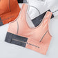Pure Cotton Seamless U-shaped Belt Letter Sports Yoga Fitness Stretch No Steel Ring Ultra-breathable Women's Underwear Bra