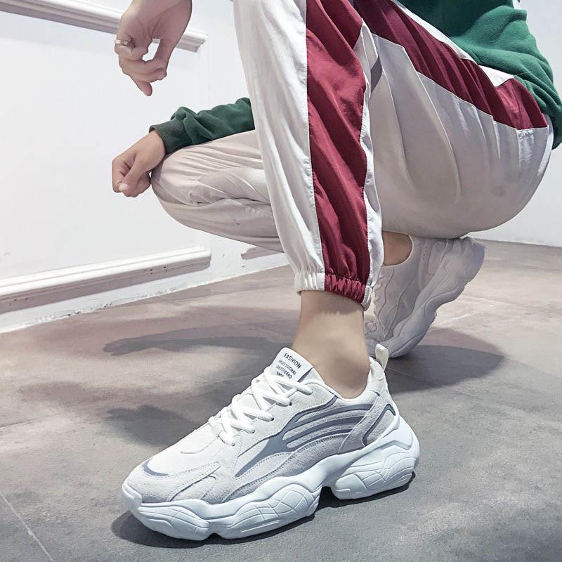 Plus Size 39-44 Summer Men Leather Sneakers Anti-Slippery Breathable Basketball Running Shoes Non-slip Comfortable Shoes