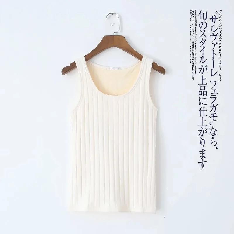 Sexy Winter Thermals Seamless Thermal Underwear Warm Body Tops Vest Women Sleeveless Slim O Neck Spandex Solid Top Shaper