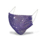 Women's Crystal Rhinestone Decorative Mask Luxury Diamond Face Mask Elastic Adult Masks Rhinestone Mask Steetwear Facial Mouth Mask