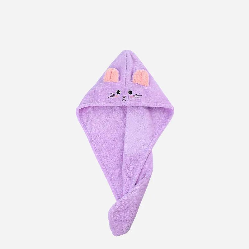 Hair Drying Cap Towels Super Absorbent Washing Hair Thickening Enlarged Shower Towel Cap Adult Cartoon Mouse Wiping Turban Quick-drying Towels