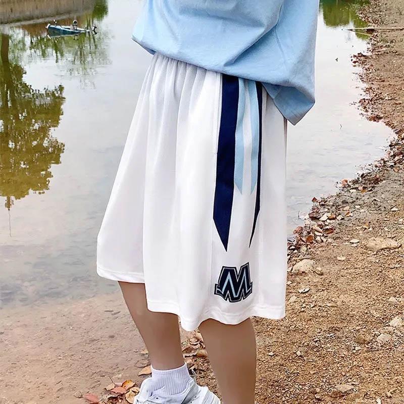 Men's Summer Breathable Cool Casual Outer Wear Shorts Loose All-match Five-point Ins Style Basketball Sports Pants