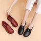 Women's Cowhide Mother Single Shoes Spring and Autumn Middle-aged and Elderly Soft-soled Comfortable Non-slip Work Shoes Flat Casual Shoes
