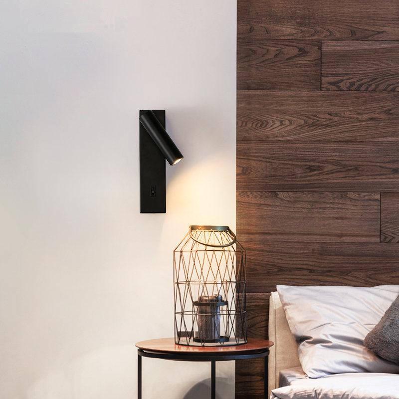 LED Wall Lamp with swith Reading Strip light bedroom Study living room adjustable bedside lights