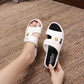 Sandals and Slippers Women Summer Outer Wear Thick Bottom Non-slip Bath Home Beach Shoes Wedge Heel Soft Bottom Ladies Slippers