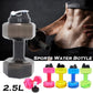 2.5L Dumbbells Shape High-Capacity Sports Water Bottle